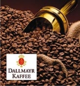 Kaffeebohnen und Dallmayr Kaffee Logo
