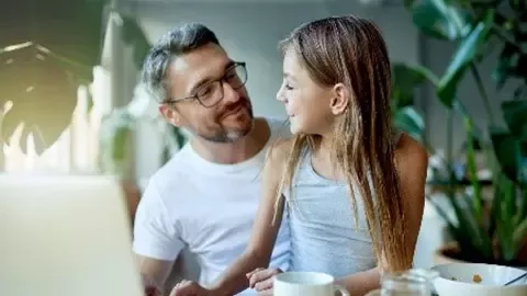 Vater und Tochter