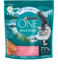 Purina ONE® Wild Sense reich an Lachs