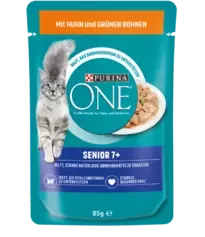 PURINA ONE Senior 7+ mit Huhn und grünen Bohnen
